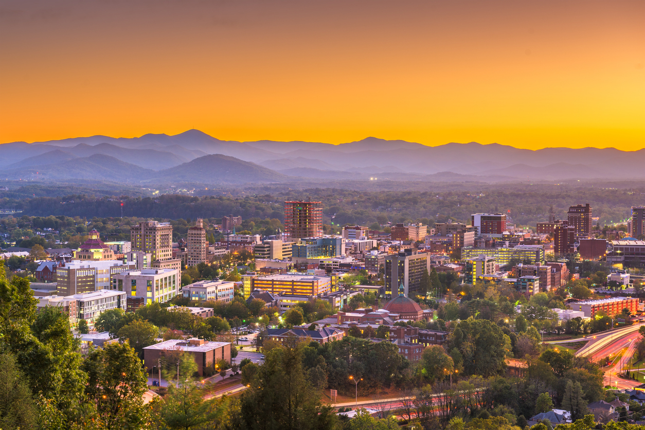 Panoramic Image of Asheville, NC